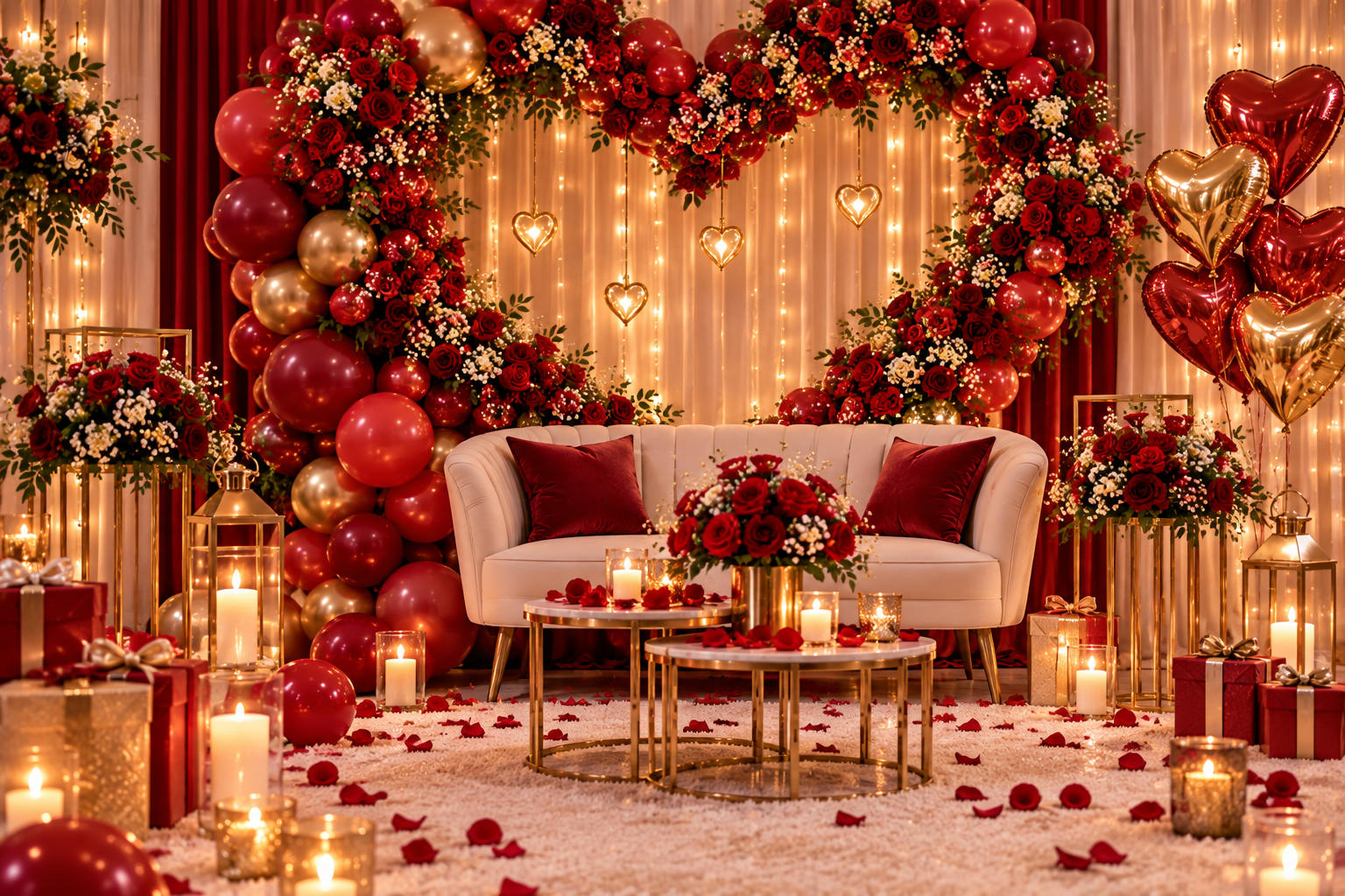 Anniversary balloon decoration