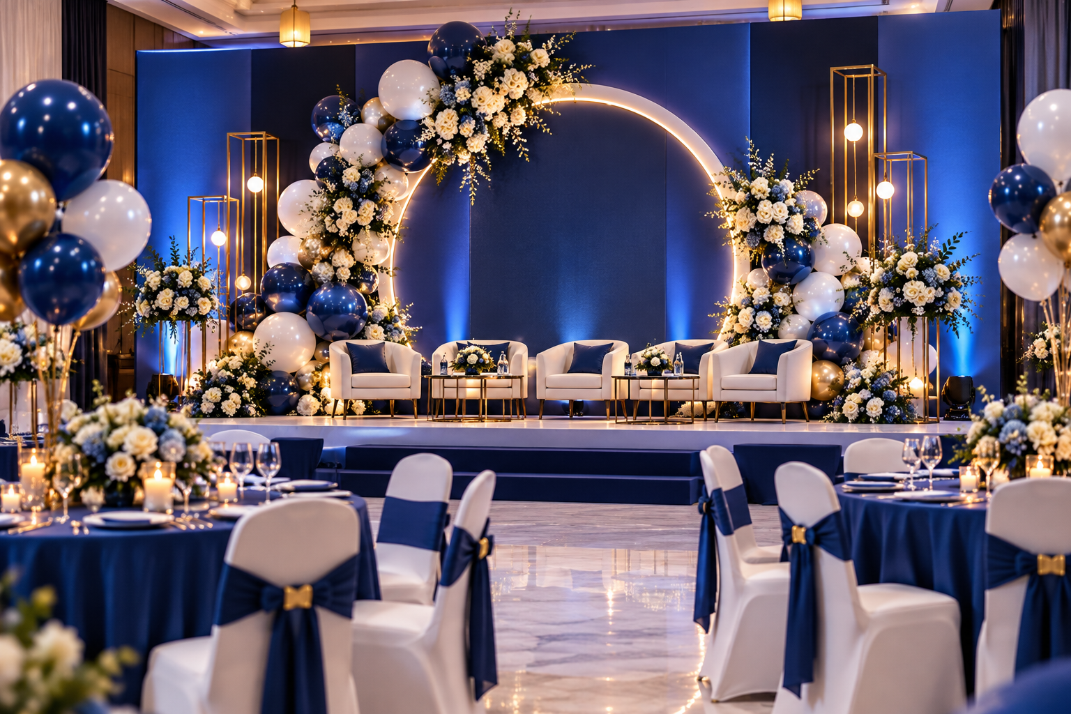 Corporate event balloon decoration